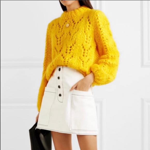 Ganni Sweaters - Ganni Julliard Mohair Sweater in Lemon